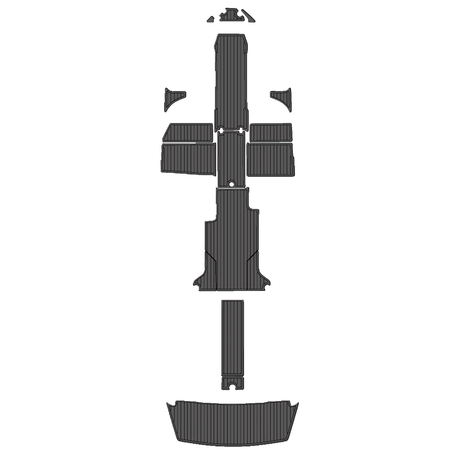 2019 Regal LS4 Surf Eva Foam Boat Flooring Boat Decking Hzchione Dark Gray Black