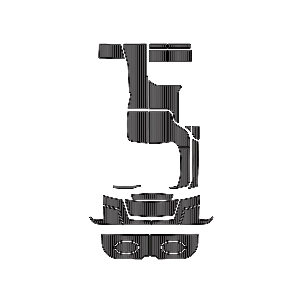 2013 Sea Ray Sundancer 280 Eva Foam Boat Flooring Faux Teak Boat Deck Foam Boat Decking Marine Mat Cockpit Swim Platform Pads  Hzchione Drak Gray Black  