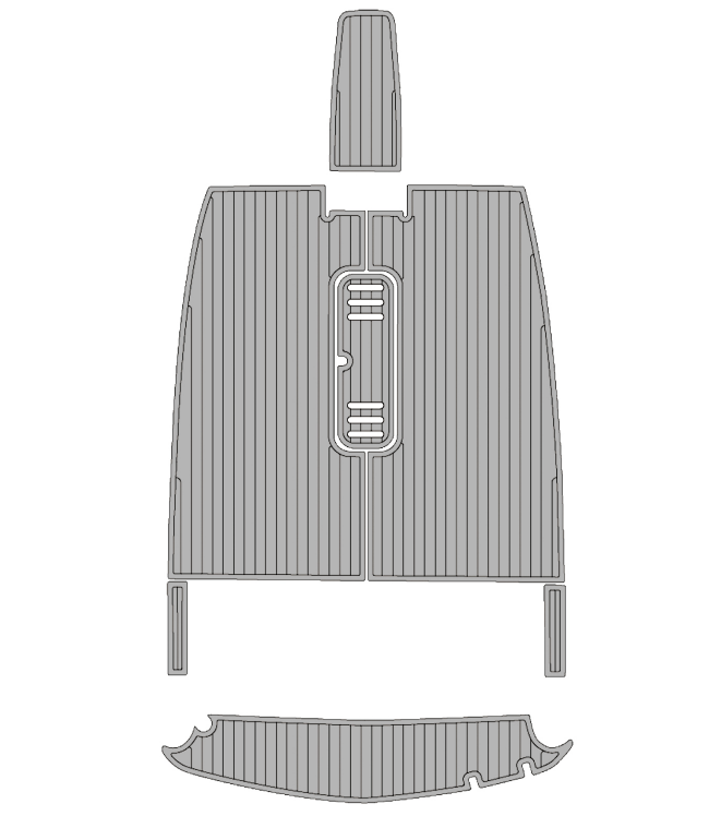 2003 Monterey 180 Edge Traction Mats Eva Foam Boat Flooring Marine Decking Hzchione Light Gray Black