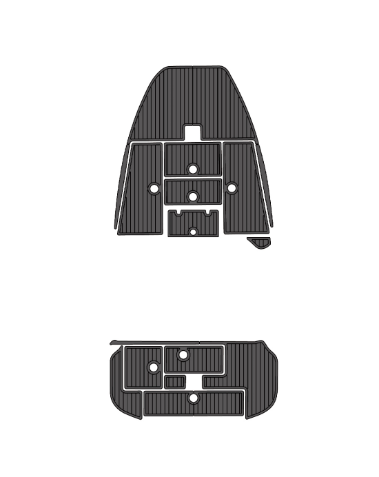 2008 Ranger 188VS Traction Mats Eva Foam Boat Flooring Marine Decking Hzchione Dark Grey Black