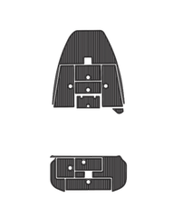 2008 Ranger 188VS Traction Mats Eva Foam Boat Flooring Marine Decking Hzchione Dark Grey Black