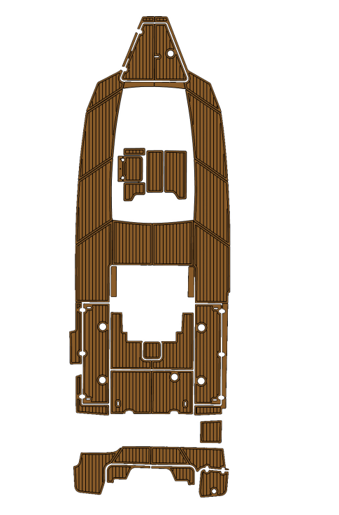 2023 Blackfin 302CC Traction Mats Eva Foam Boat Flooring Marine Decking Hzchione Brown Black
