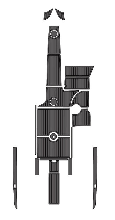 2012 Moomba Mojo 2.5 Traction Mats Eva Foam Boat Flooring Marine Decking Hzchione Dark Grey Black