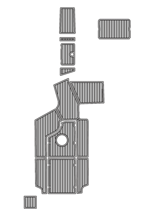 2015 Centurion SV233 Traction Mats Eva Foam Boat Flooring Marine Decking Hzchione Light Grey Black