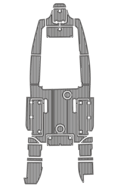 2015 Sea Fox 266 Traction Mats Eva Foam Boat Flooring Marine Decking Hzchione Light Grey Black