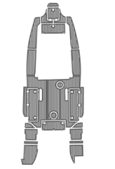 2015 Sea Fox 266 Traction Mats Eva Foam Boat Flooring Marine Decking Hzchione Light Grey Black