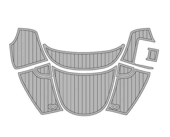 2009 Azure AZ208 Traction Mats Eva Foam Boat Flooring Marine Decking Hzchione Light Grey Black