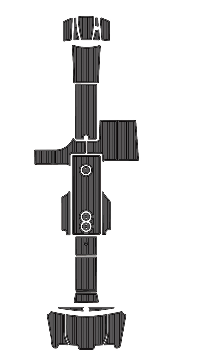 2004-2011 Mastercraft X80 Traction Mats Eva Foam Boat Flooring Marine Decking Hzchione Dark Grey Black