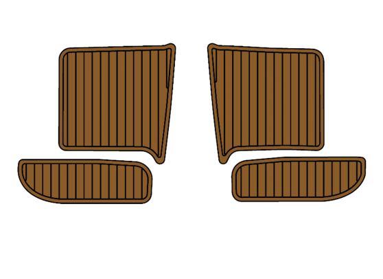 2016 Manitou 25 X-Plode Traction Mats Eva Foam Boat Flooring Marine Decking Hzchione Brown Black