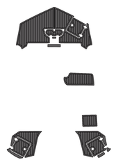 2018 Nautic Star 243 Traction Mats Eva Foam Boat Flooring Marine Decking Hzchione Dark Grey Black