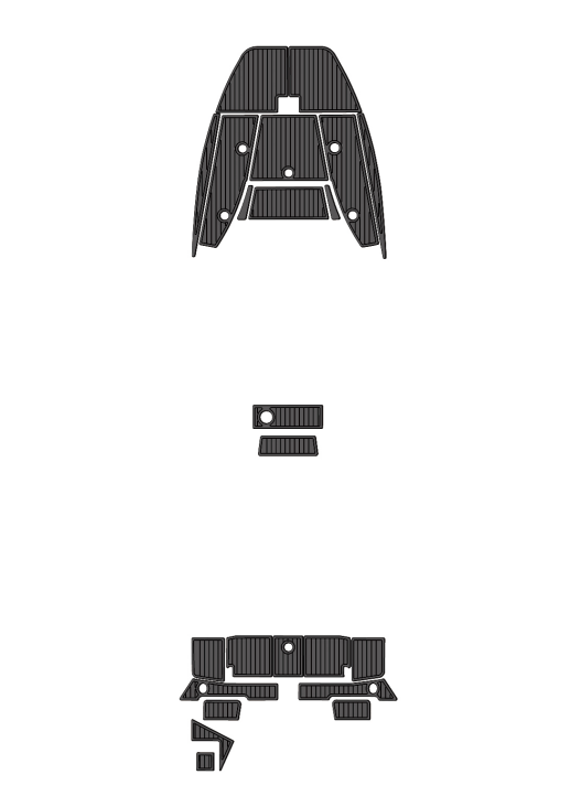 2021 Ranger 2660 Bay Boat Traction Mats Eva Foam Boat Flooring Marine Decking Hzchione Dark Grey Black