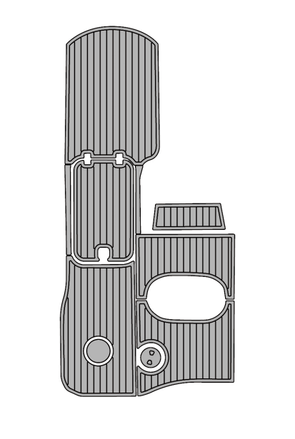 2005 Hurricane G5 202 Traction Mats Eva Foam Boat Flooring Marine Decking Hzchione Light Grey Black