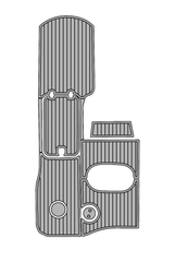 2005 Hurricane G5 202 Traction Mats Eva Foam Boat Flooring Marine Decking Hzchione Light Grey Black