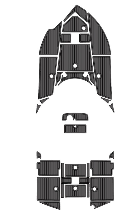 2017 Epic 23 SC Traction Mats Eva Foam Boat Flooring Marine Decking Hzchione Dark Grey Black
