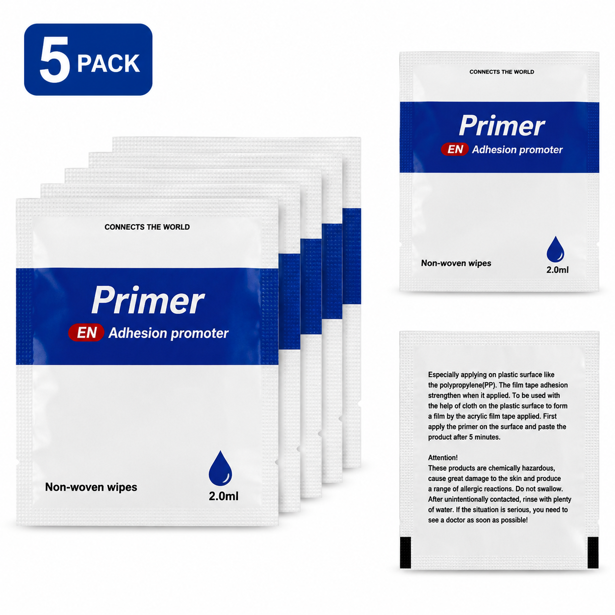 Hzchione Adhesion Promoter Wipes Fro EVA Boat Flooring Hzchione