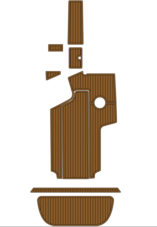 2009-2011 Centurion Enzo SV240 Traction Mats Eva Foam Boat Flooring Marine Decking Hzchione Brown Black