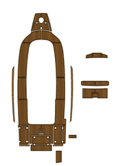 2021 Scout 330 LXF Traction Mats Eva Foam Boat Flooring Marine Decking Hzchione Brown Black