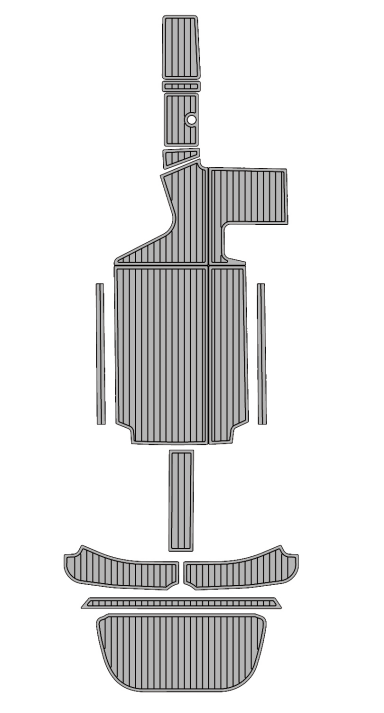 2013 Centurion SV233 Traction Mats Eva Foam Boat Flooring Marine Decking Hzchione Light Grey Black