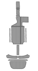 2013 Centurion SV233 Traction Mats Eva Foam Boat Flooring Marine Decking Hzchione Light Grey Black