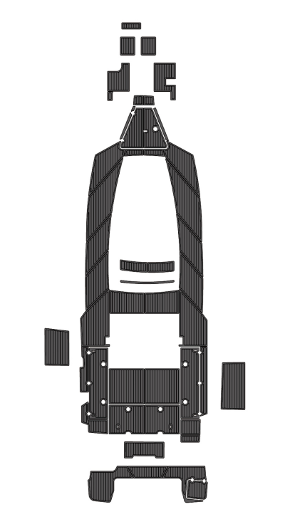 2021 Blackfin 332CC Traction Mats Eva Foam Boat Flooring Marine Decking Hzchione Dark Grey Black