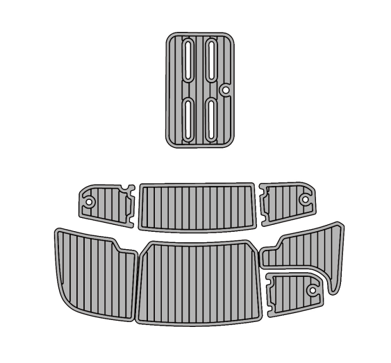 2003 Bryant 214 Traction Mats Eva Foam Boat Flooring Marine Decking Hzchione Light Grey Black