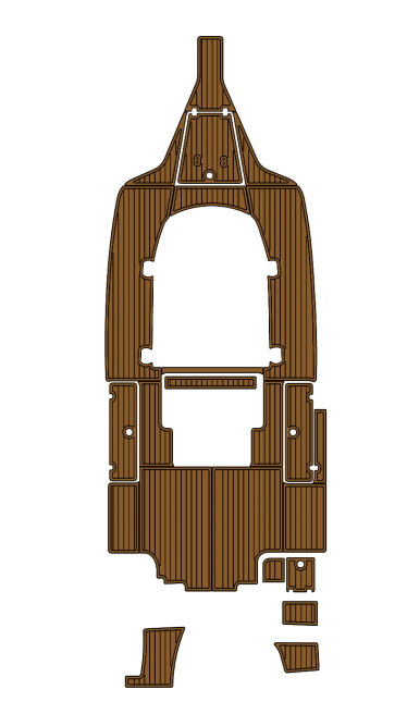 2015 Sportsman 25CC Traction Mats Eva Foam Boat Flooring Marine Decking Hzchione Brown Black