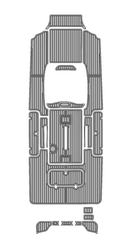 2006 Glassstream 328 SCX Traction Mats Eva Foam Boat Flooring Marine Decking Hzchione Light Grey Black