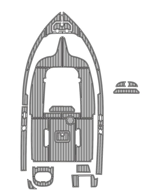 2018 Nautic Star 2102 Legacy Traction Mats Eva Foam Boat Flooring Marine Decking Hzchione Light Grey Black