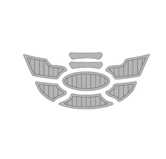 2005 Nautique Sport AIR Traction Mats Eva Foam Boat Flooring Marine Decking Hzchione Light Grey Black