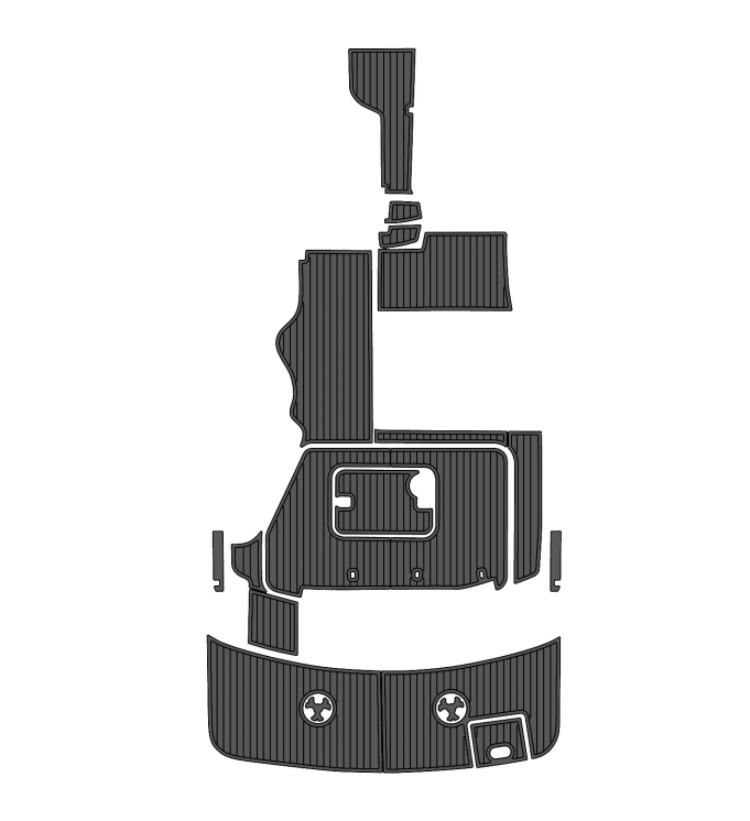 2005 Four Winns Vista 288 Traction Mats Eva Foam Boat Flooring Marine Decking Hzchione Dark Gray Black