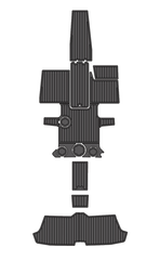 2021 Scarab 195HO Jet Traction Mats Eva Foam Boat Flooring Marine Decking Hzchione Dark Grey Black