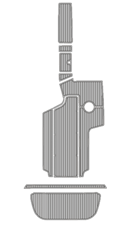 2007-2008 Centurion Enzo SV240 Traction Mats Eva Foam Boat Flooring Marine Decking Hzchione Light Grey Black