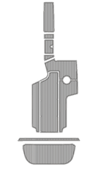 2007-2008 Centurion Enzo SV240 Traction Mats Eva Foam Boat Flooring Marine Decking Hzchione Light Grey Black