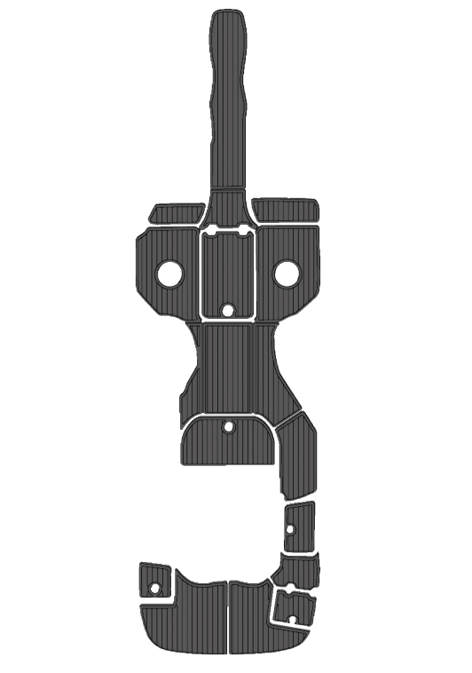 2008 Monterey 254 FS Traction Mats Eva Foam Boat Flooring Marine Decking Hzchione Dark Gray Black