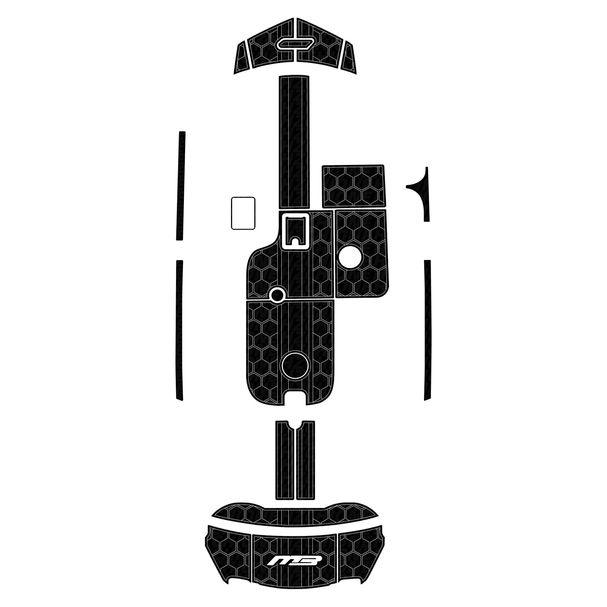 2018 MB Sports B52 23 Traction Mats Eva Foam Boat Flooring Marine Decking Hzchione