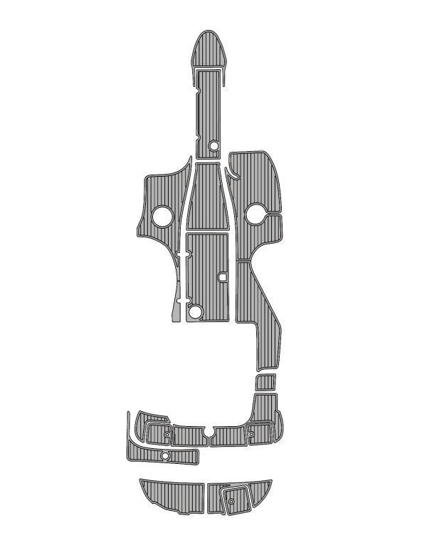 2009 Monterey 248 Traction Mats Eva Foam Boat Flooring Marine Decking Hzchione Gray Black