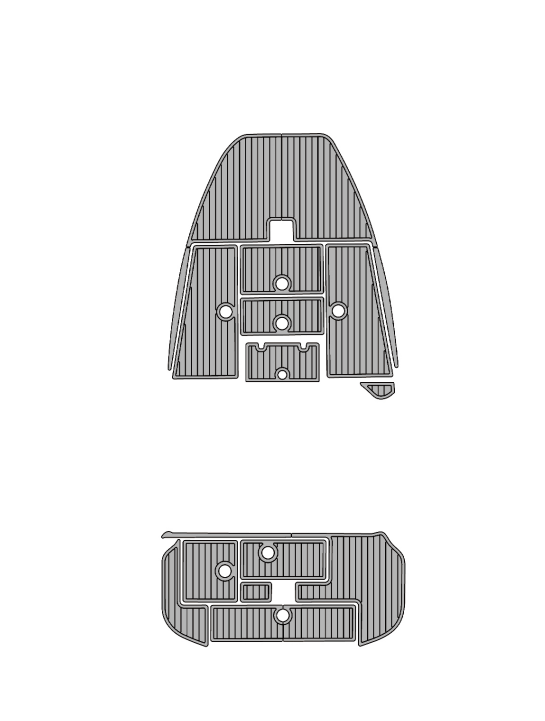 2008 Ranger 188VS Traction Mats Eva Foam Boat Flooring Marine Decking Hzchione Light Grey Black
