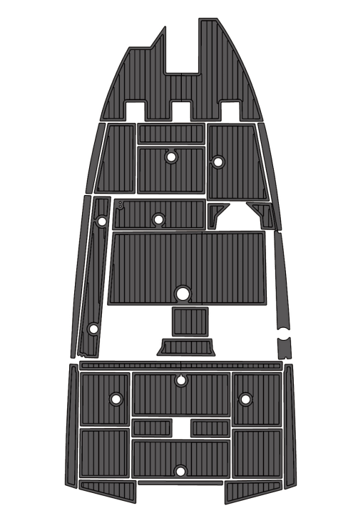 2023 Avid 18XC Traction Mats Eva Foam Boat Flooring Marine Decking Hzchione Dark Grey Black