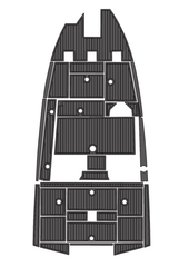 2023 Avid 18XC Traction Mats Eva Foam Boat Flooring Marine Decking Hzchione Dark Grey Black