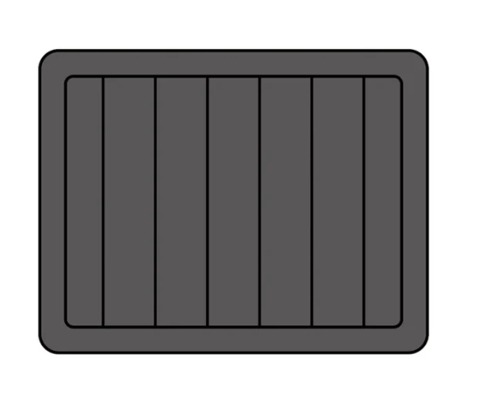 BISON 25 QT Cooler Pad Hzchione Dark Grey Black