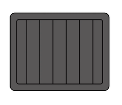 BISON 25 QT Cooler Pad Hzchione Dark Grey Black