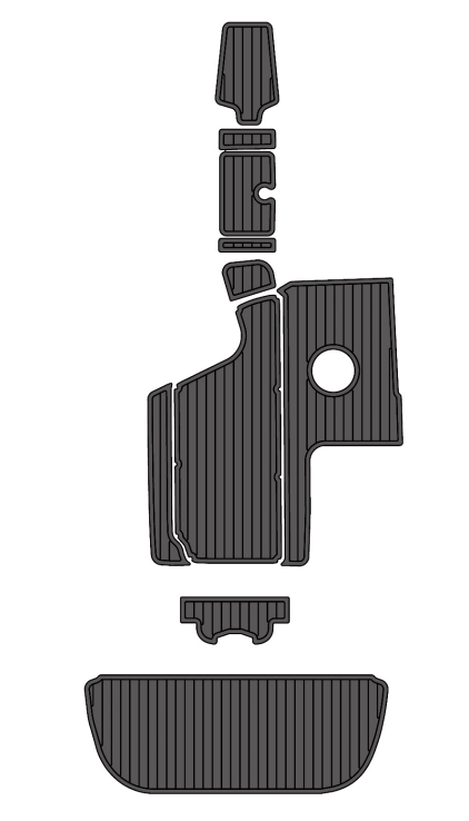 2013 Centurion Avalanche Traction Mats Eva Foam Boat Flooring Marine Decking Hzchione Dark Grey Black