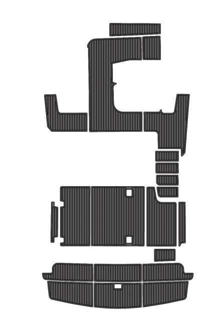 2001 Silverton 300 Traction Mats Eva Foam Boat Flooring Marine Decking Hzchione Dark Grey Black