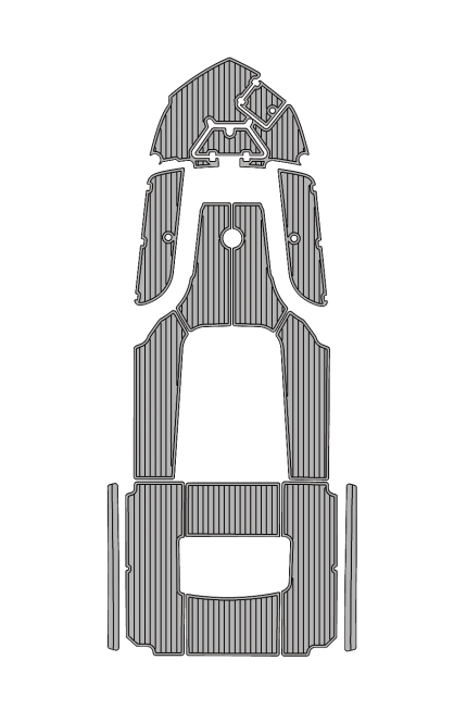 2021 Nautic Star 252 Hybrid Traction Mats Eva Foam Boat Flooring Marine Decking Hzchione Light Grey Black