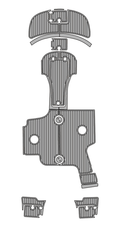 2012 Southwind 212 SD Traction Mats Eva Foam Boat Flooring Marine Decking Hzchione Light Grey Black