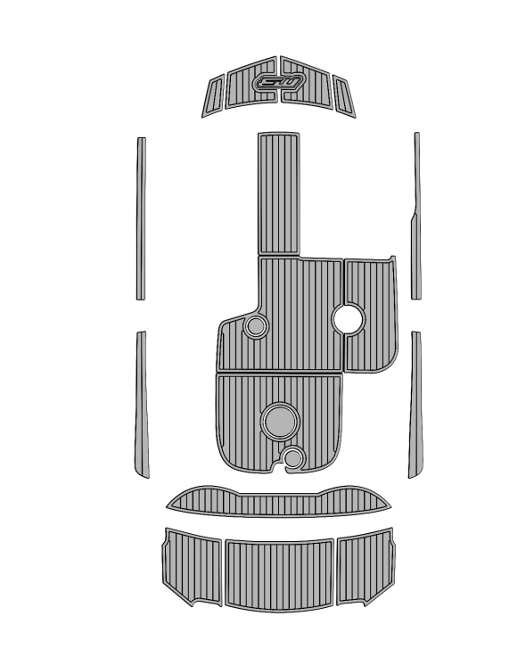 2016 MB B52 21 Traction Mats Eva Foam Boat Flooring Marine Decking Hzchione Light Gray Black