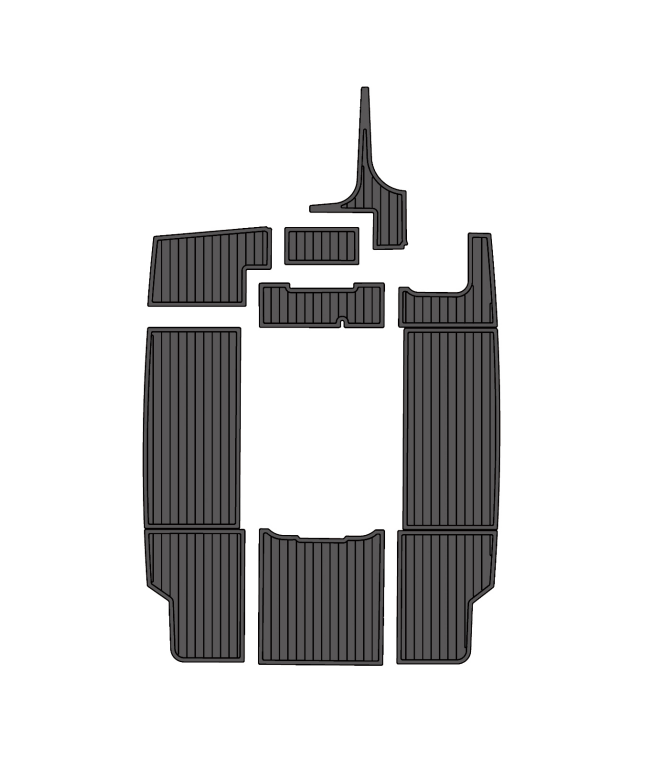 2002 MasterCraft 190 Traction Mats Eva Foam Boat Flooring Marine Decking Hzchione Dark Gray Black