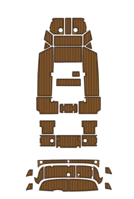 2016 Yamaha FSH 190 Sport Traction Mats Eva Foam Boat Flooring Marine Decking Hzchione Brown Black