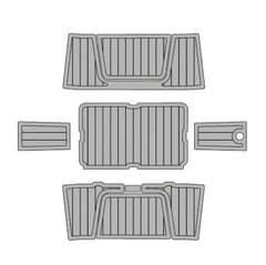 YETI TUNDRA 105 Cooler Pad Hzchione Light Grey Black