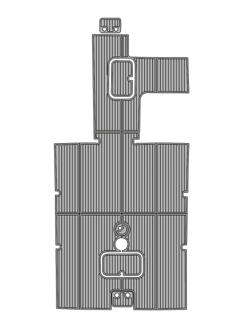 2017 Steiger Craft 31 Miami Traction Mats Eva Foam Boat Flooring Marine Decking Hzchione Light Grey Black